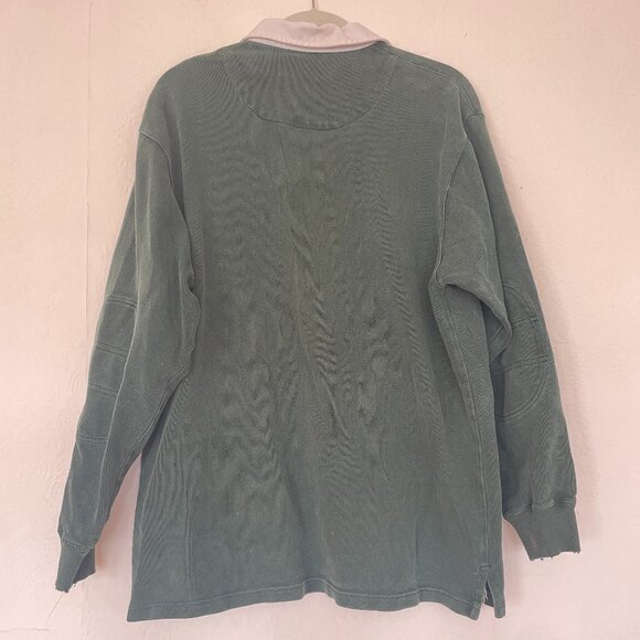 Vintage Evergreen Polo Ralph Lauren Rugby Polo Shirt - Picture 2 of 8